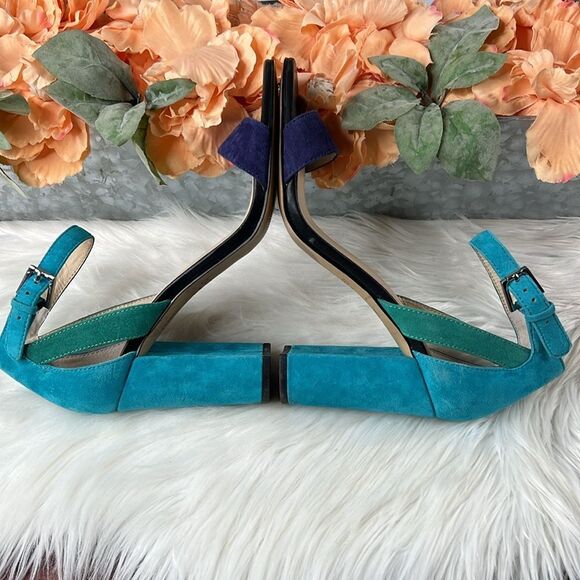 Botkier Gianna Colorblock Sandals Ultramarine Combo Size 9 - Picture 8 of 12